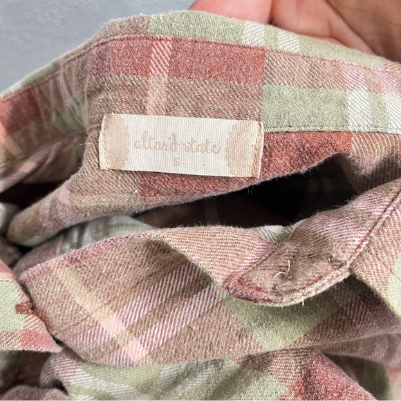 Altar'd State Giddy Up Buttercup Graphic Flannel Top Western - Picture 4 of 5